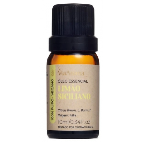 Óleo Essencial Limão Siciliano Via Aroma - 10ml