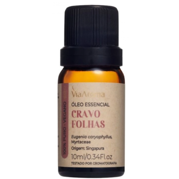 Óleo Essencial Cravo Folhas Via Aroma - 10ml