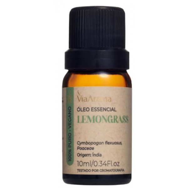 Óleo Essencial Lemongrass Via Aroma - 10ml