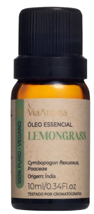 Óleo Essencial Lemongrass Via Aroma - 10ml